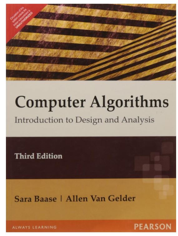 Computer Algorithms: Introduction to Design & Analysis